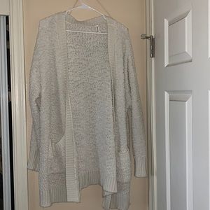 Fluffy plush cardigan